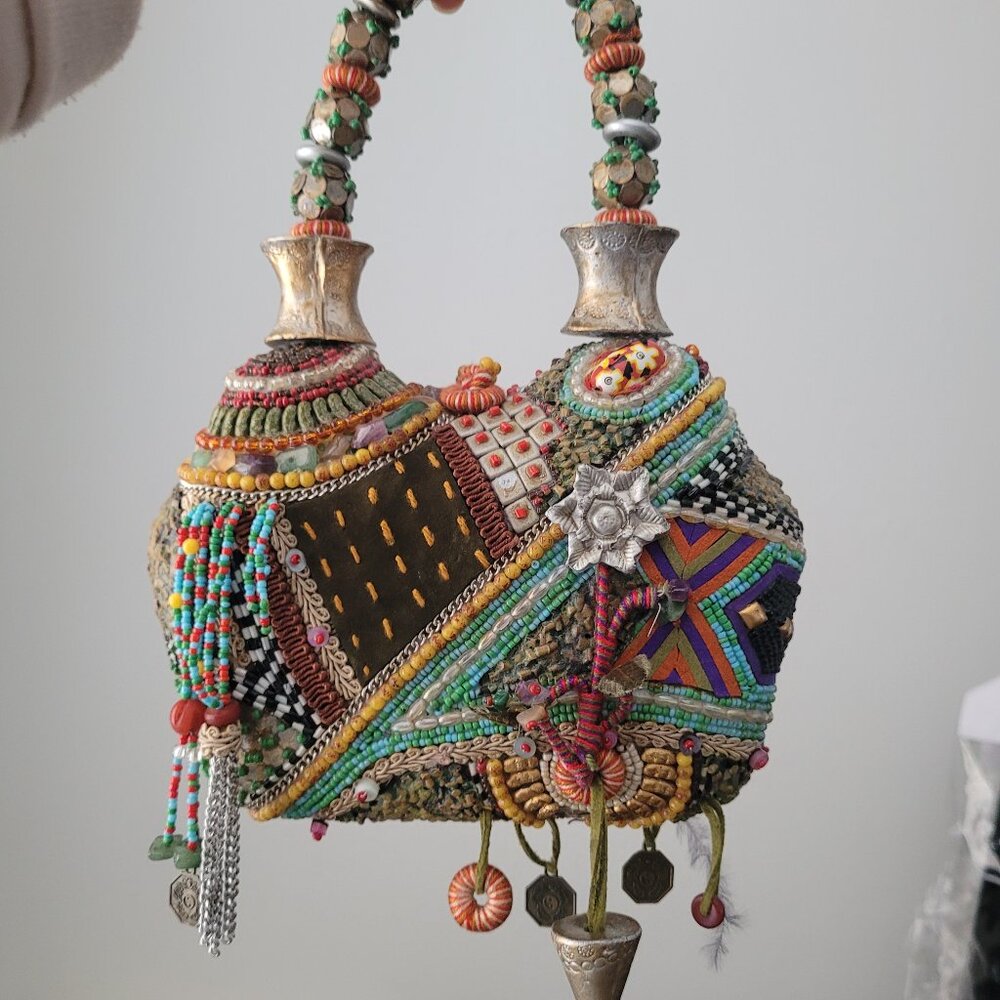 Vintage Mary Frances Whimsical Beaded Purse
